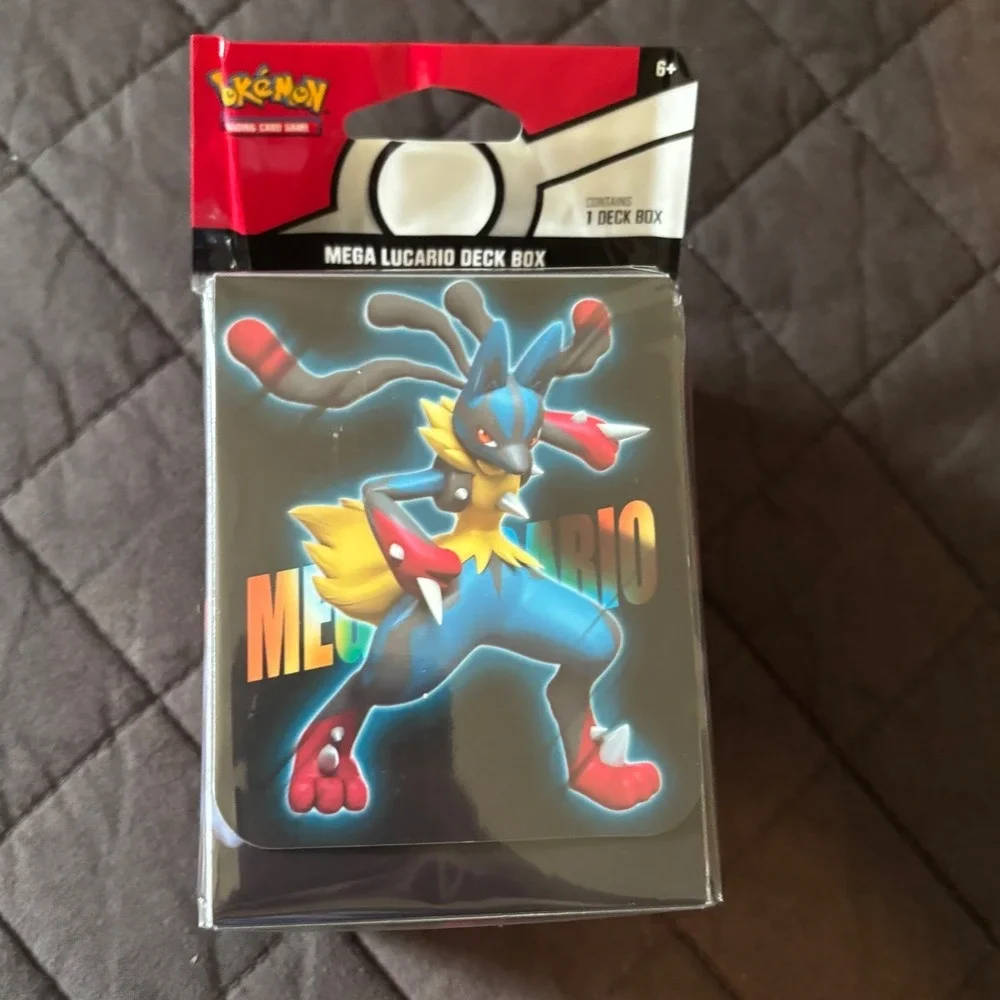 Pokemon TCG Mega Lucario Deck Box Hawlucha Landorus 291-76018 New Sealed